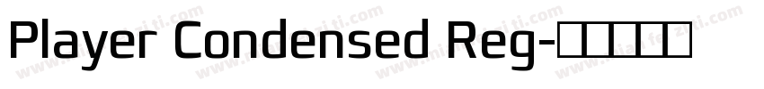 Player Condensed Reg字体转换